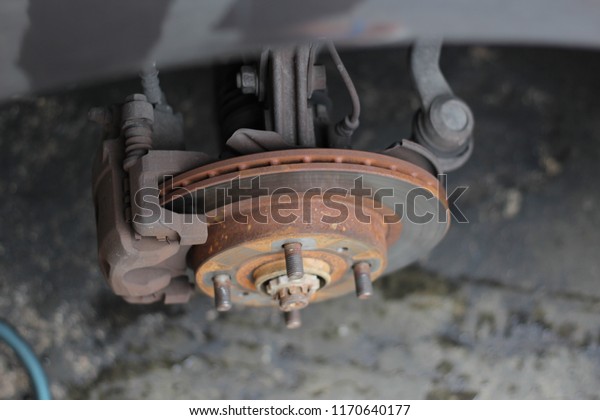 car disk brake to be service\
before can be use as a proper transportation vehicle\
