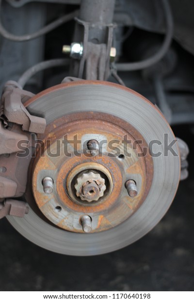 car disk brake to be service\
before can be use as a proper transportation vehicle\
