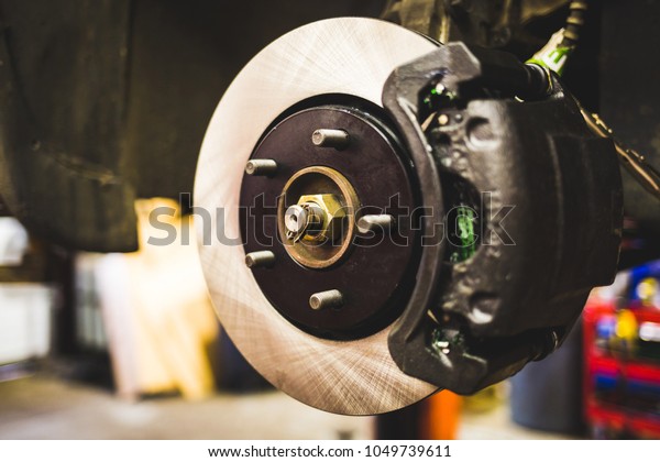 Car disk\
brakes repair service performed\
maintenance