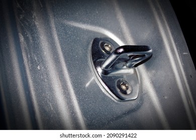 Car Door Hinge With Bokeh Effect