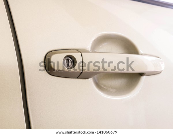 car door lock and\
handle
