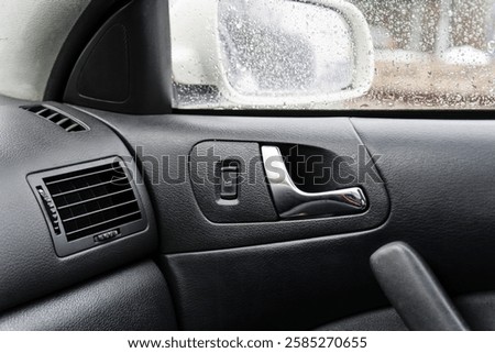 Car door lock and window control switch