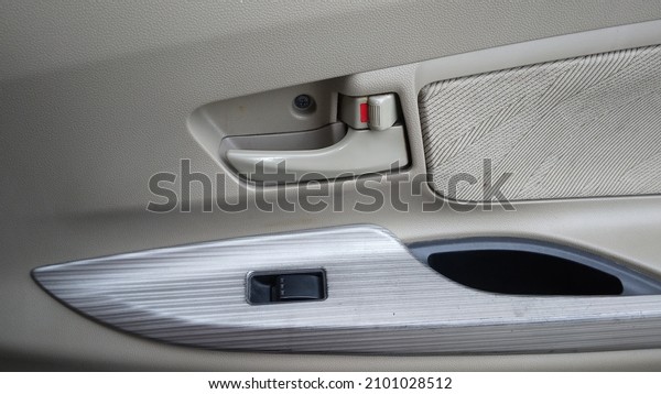 car door with open lock\
interior