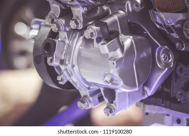 car engine close up