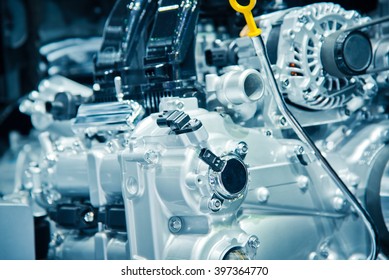The car engine, engine compartmen, Car Engine background