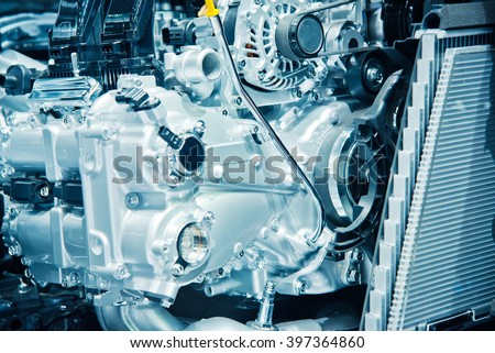 Similar – Truck Engine Motor Components In Car Service Inspection