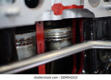 Car engine crossection