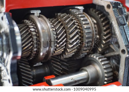 Car engine crossection