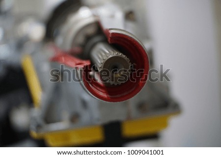 Car engine crossection