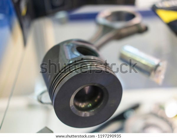 Car engine piston close
up