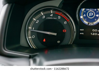 Car Engine Revolutions Per Minute Display Instrument.