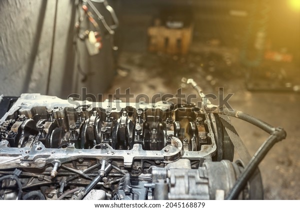 car engine service in a\
car service