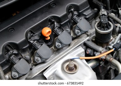 Car Engine Top View Stock Photo 673831492 | Shutterstock