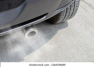 Car Exhaust While Leaving A Smoke.