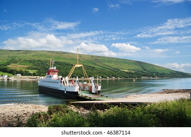 Car Ferry On The Kyles Of Bute, Scotland