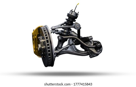 Car Front Axle. Sports Car Front Suspension. Automotive Industry Components.	