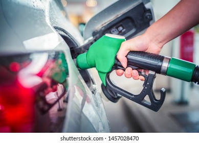 Car Fueling Petrol At Station