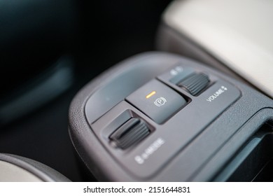 Car Hand Brake, Parking Button.