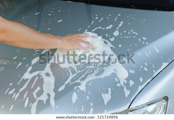 Car\
Hand Wash with Yellow Sponge and Soap, Car\
silver