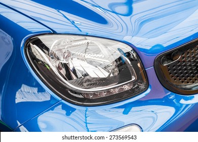 Car Headlight Closeup