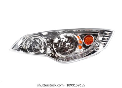 Car Headlight Isolated On White Background