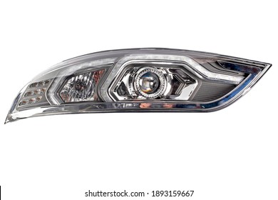 Car Headlight Isolated On White Background