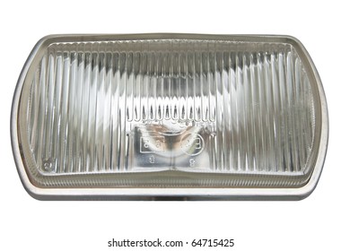 Car Headlight Isolated On White