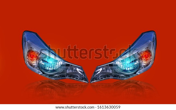 Car\
headlight system, led technology, new model car\
led