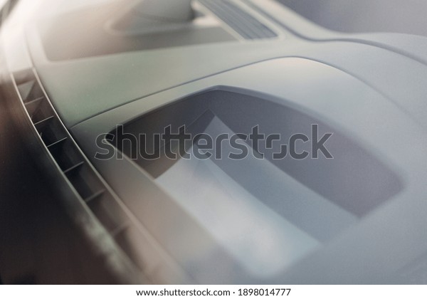 Car head-up and display on
panel