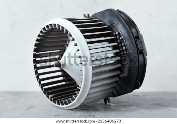 Car heater fan on light\
background
