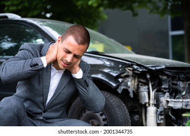 Car Injury Whiplash. Pain After Auto Accident