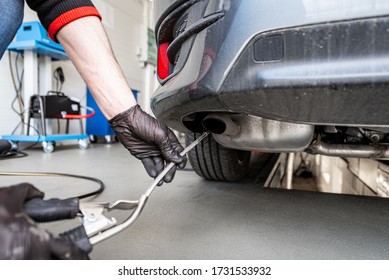 car inspection - car exhaust - exceeding the norm