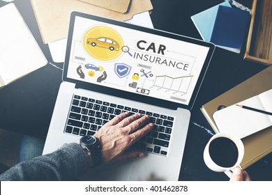 Car Insurance Policies Safety Coverage Concept