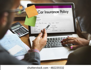 Car Insurance Policy Form Concept