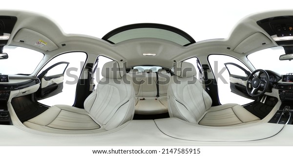Car interior 360 panoramic photo in Orebro Sweden on\
17-03-2022 