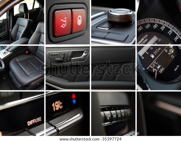 Car interior details\
collage