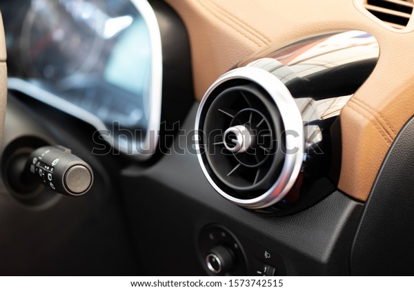 Car interior details of
car luxury.
