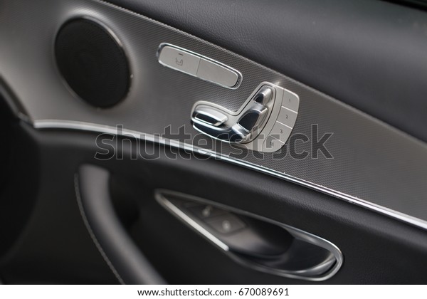 Car interior details of\
car luxury.