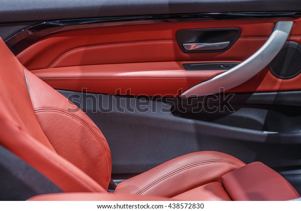 Car Interior Door Panel Transportation Technology Stock Image
