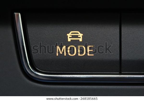 car interior, car
driving mode selected