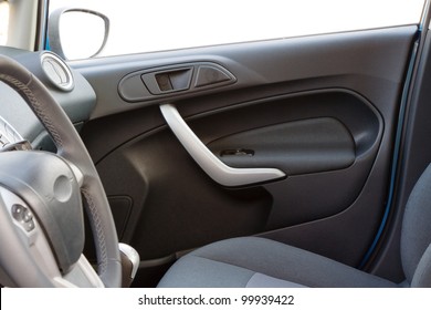 Car Interior - Front Door View