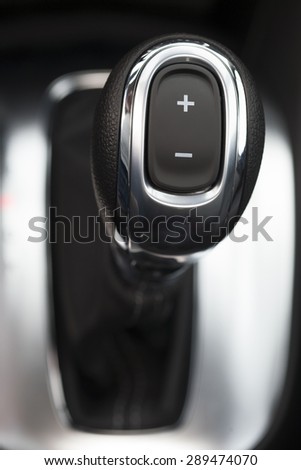 car interior, gear shift