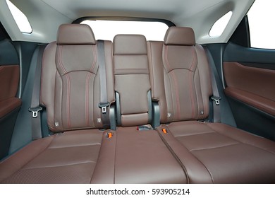 Car Interior With Leather Seats