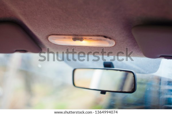 car interior light, soft\
focus