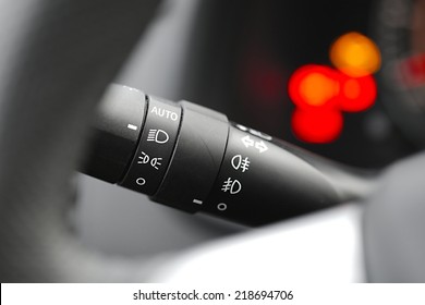 Car Interior With Light Switch