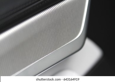 Car Interior Metal Mesh Trim Detail