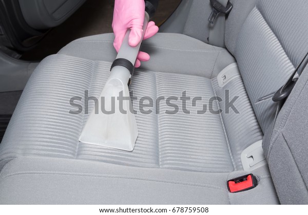 Car interior textile seats chemical cleaning with
professionally extraction method. Early spring cleaning or regular
clean up.