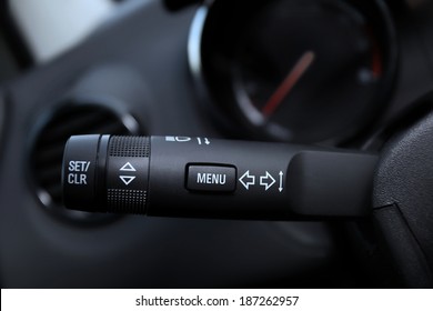 Car Interior With Turn Signal Switch 