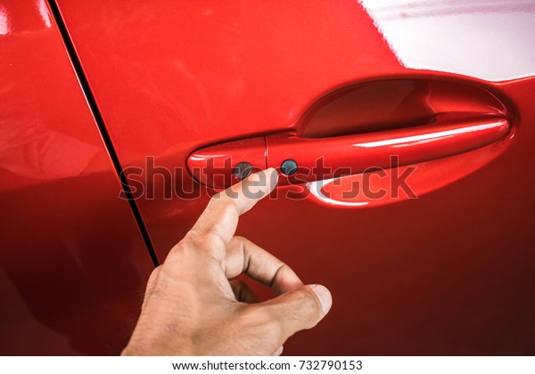 car japan for customers. Using Car door handle red\
color for customers. Using wallpaper or background for transport\
and automotive image. wallpaper or background for transport and\
automotive image.