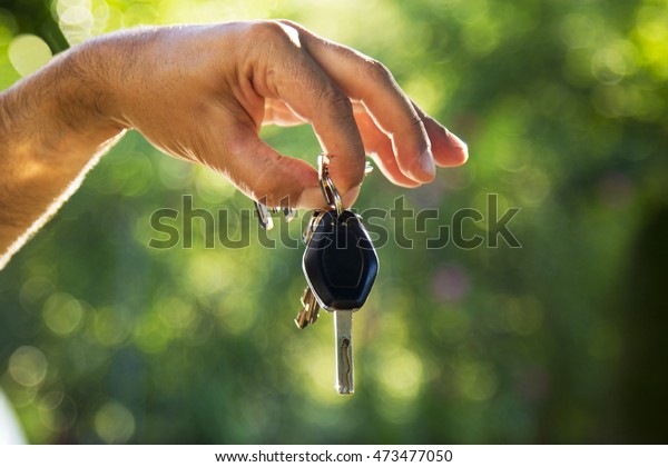 Car key. Auto dealership\
concept.